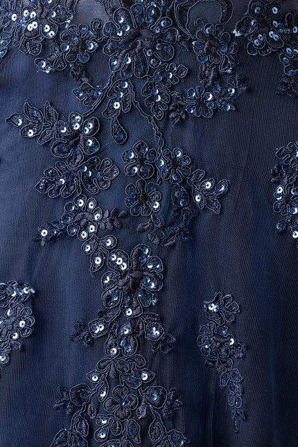 Robe De Bal Étoilée Marine - gallery 3