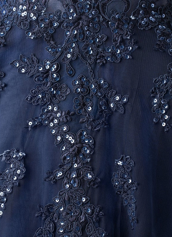 Robe De Bal Étoilée Marine - gallery 3
