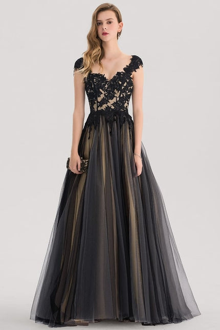 Robe De Bal Noir Doré Chic