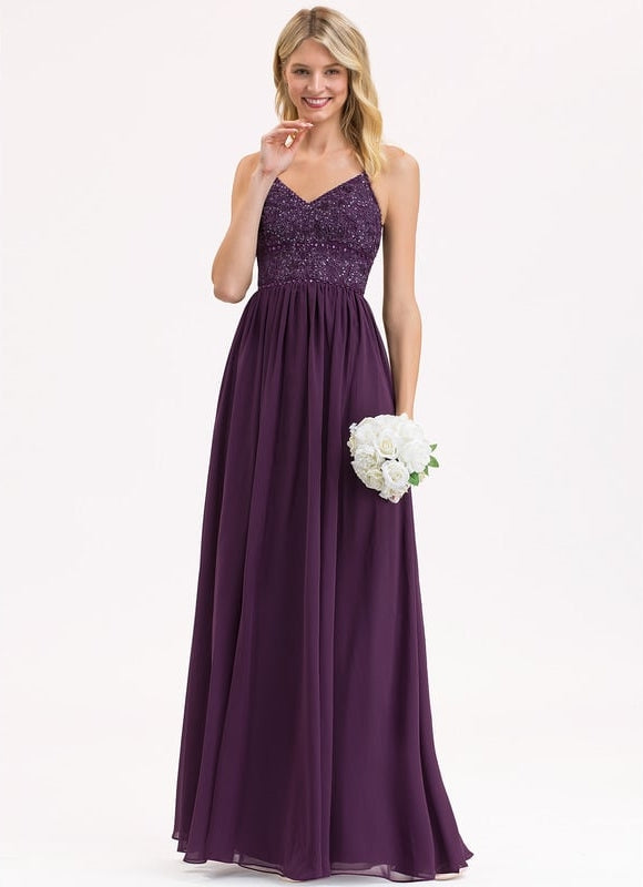 Robe De Bal Violette Brodée - gallery 3