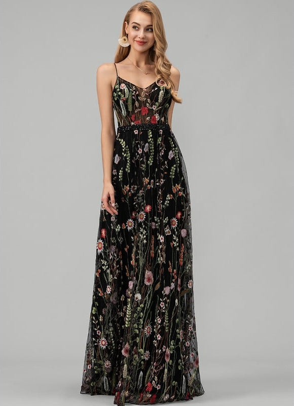 Robe De Bal Florale Élégante - gallery 2