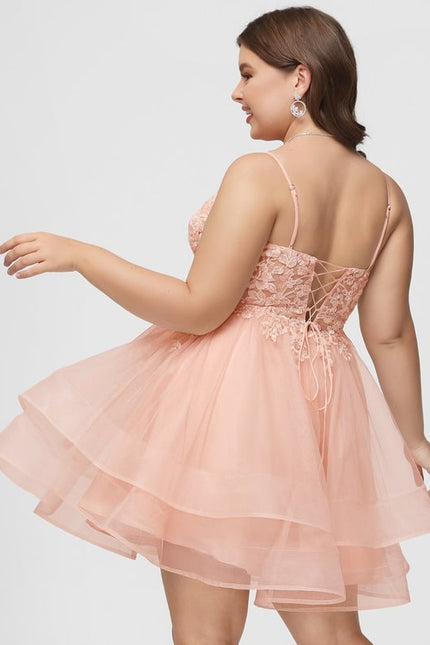 Robe De Bal Courte Tulle Brodée - gallery 8