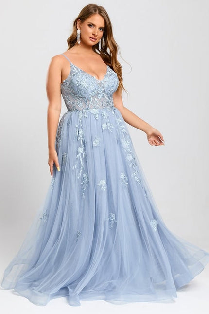 Robe De Bal Vaporeuse Céleste - gallery 8