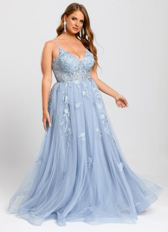 Robe De Bal Vaporeuse Céleste - gallery 8