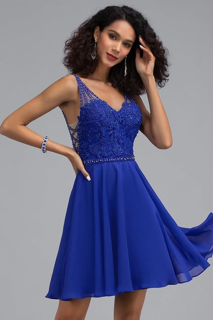 Robe De Bal Bleu Poudré Chic - gallery 7