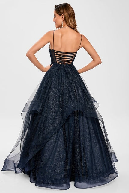 Robe De Bal De Bal Tulle Étoilé - gallery 4