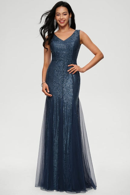 Robe De Bal Pailletée Nude