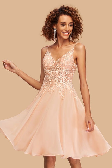 Robe De Bal Saumon Délicate