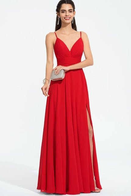 Robe De Bal Fluide Bordeaux - gallery 2