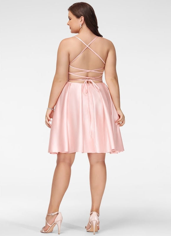 Robe De Bal Satinée À Bretelles - gallery 7