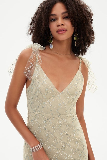 Robe De Bal Pailletée Marine - gallery 7