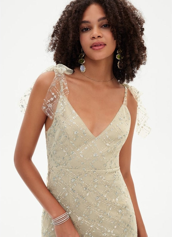 Robe De Bal Pailletée Marine - gallery 7