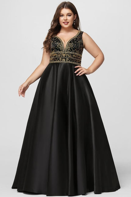 Robe De Bal Satinée Verte - gallery 5