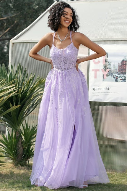 Robe De Bal Lavande Élégante - gallery 2