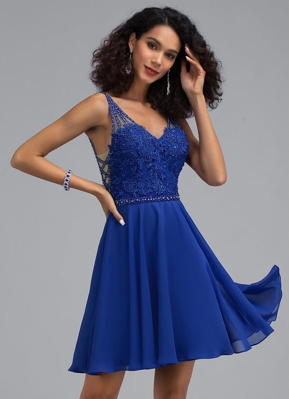 Robe De Bal Bleu Poudré Chic