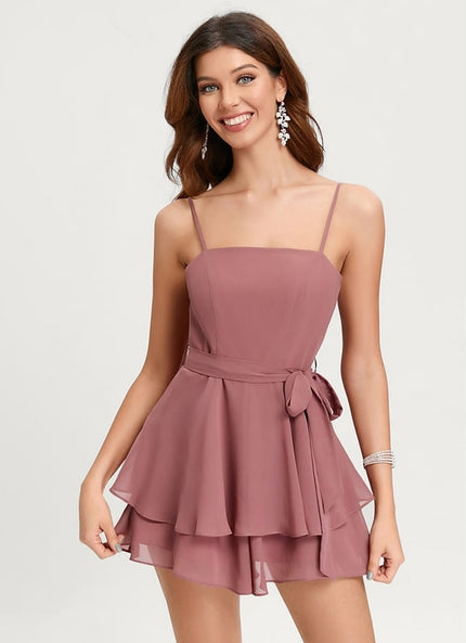 Robe De Bal Combinaison Chic En Mousseline