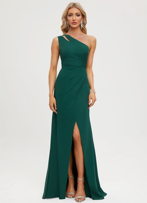 Robe De Bal Émeraude Élégante - gallery 7