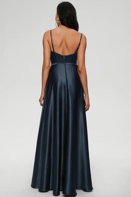 Robe De Bal Satin Rose Poudré - gallery 4