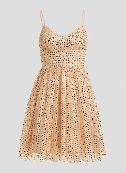 Robe De Bal Scintillante Marine