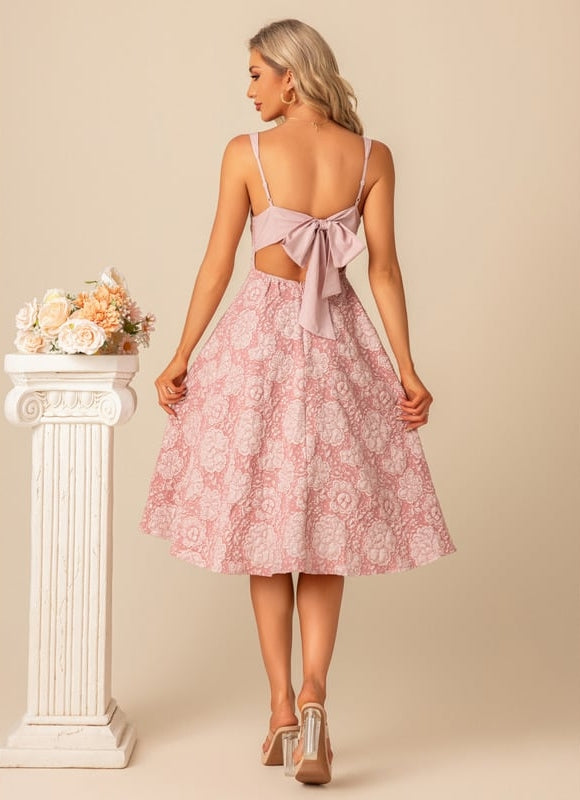 Robe De Bal Rose Brodée - gallery 9