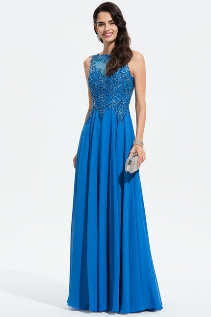 Robe De Bal Chiffon Noir - gallery 2