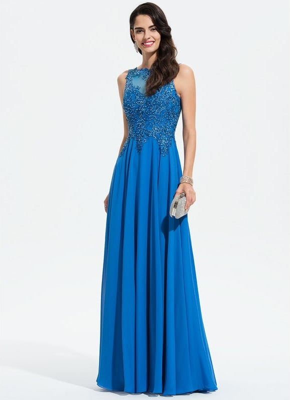 Robe De Bal Chiffon Noir - gallery 2