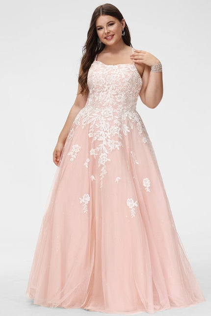 Robe De Bal Fleurie Rose - gallery 9