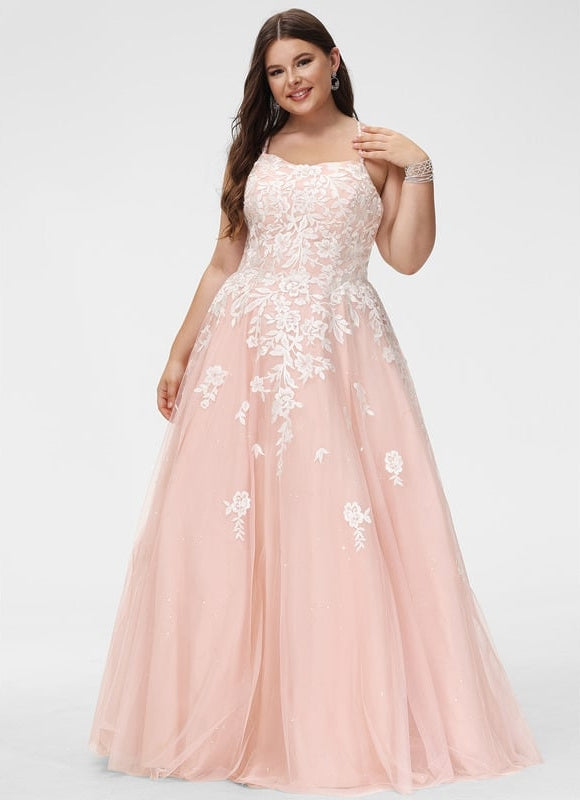 Robe De Bal Fleurie Rose - gallery 9