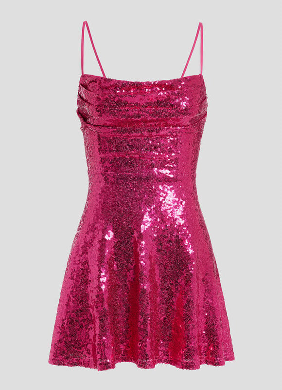 Robe De Bal Disco Fuchsia