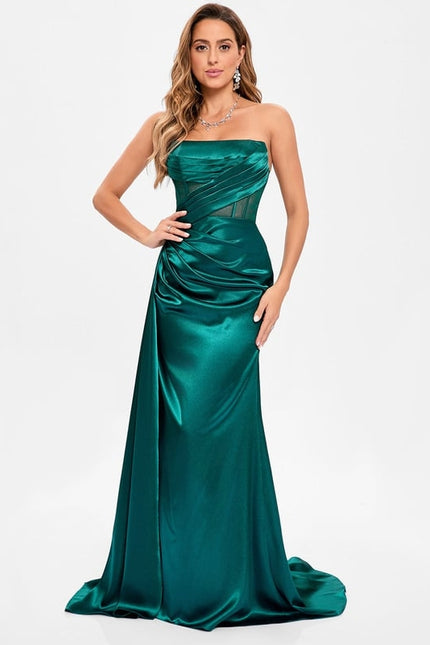 Robe De Bal Satinée Ajustée