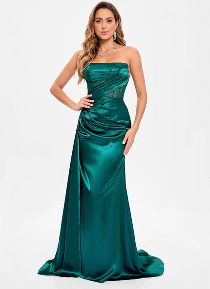 Robe De Bal Satinée Ajustée