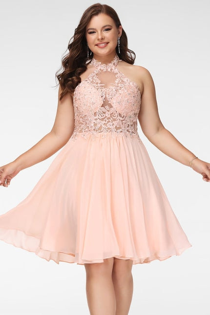 Robe De Bal Aérienne Pêche - gallery 5
