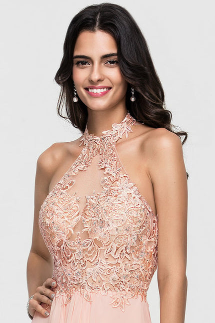 Robe De Bal Aérienne Pêche - gallery 4
