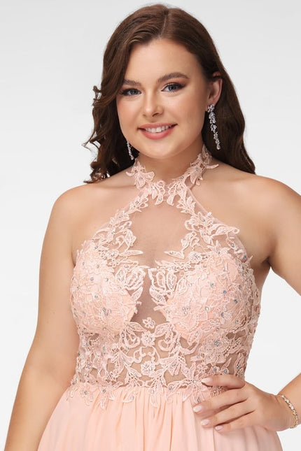 Robe De Bal Aérienne Pêche - gallery 8
