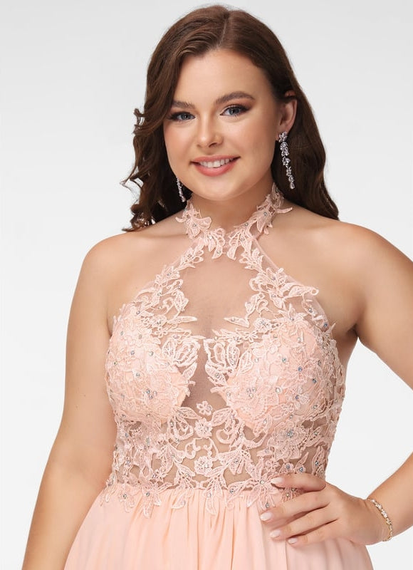 Robe De Bal Aérienne Pêche - gallery 8