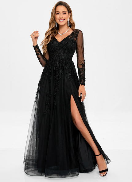 Robe De Bal Manche Longue