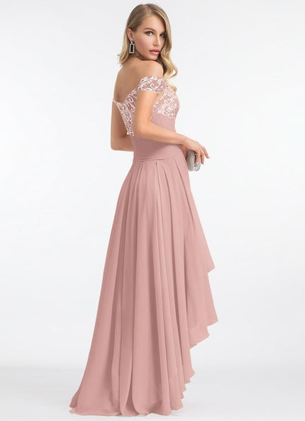 Robe De Bal Asymétrique Brodée