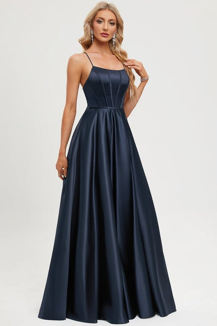 Robe De Bal Satinée Nuit - gallery 6