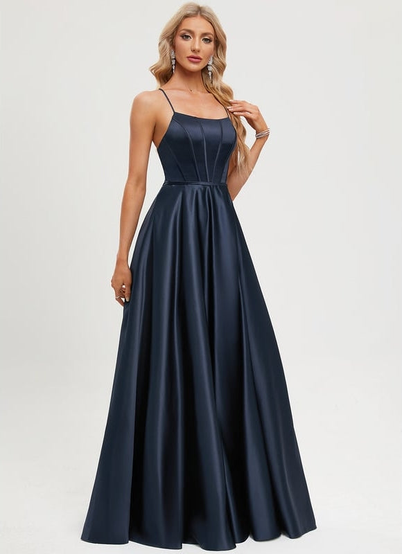 Robe De Bal Satinée Nuit - gallery 6