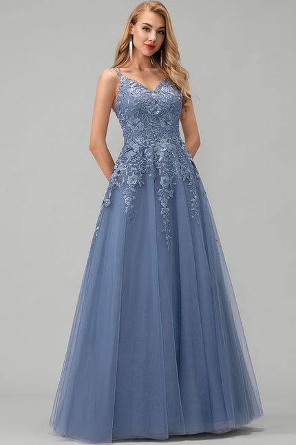 Robe De Bal De Bal Tulle Étoilé - gallery 2
