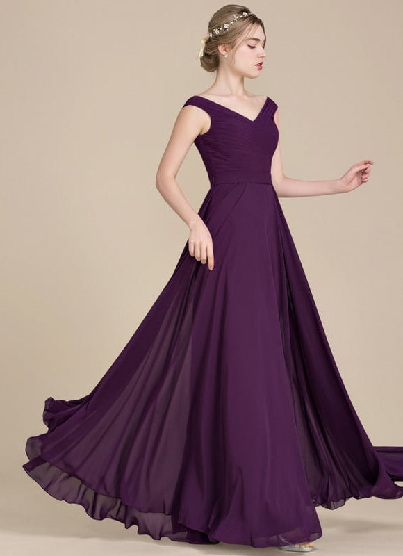 Robe De Bal Violet Légèreté - gallery 1
