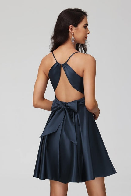 Robe De Bal Satinée Décontractée - gallery 7