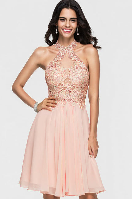 Robe De Bal Aérienne Pêche - gallery 1