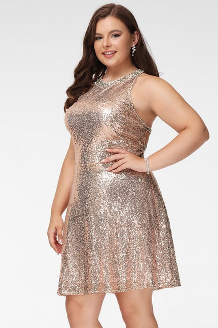 Robe De Bal Pailletée Verte - gallery 6