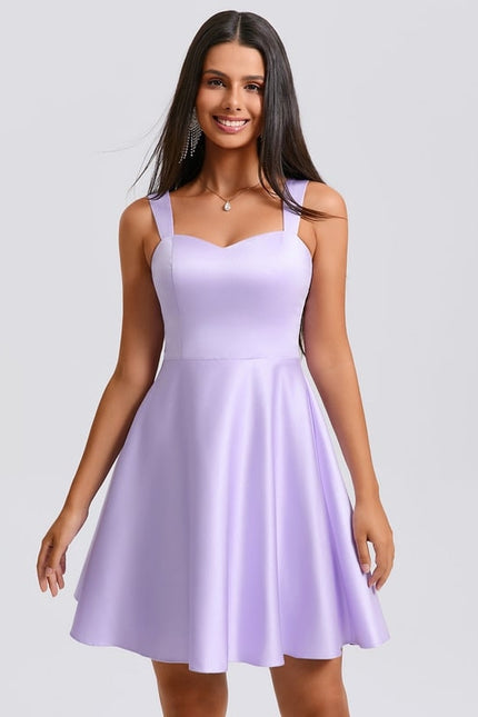 Robe De Bal Satin Lilas