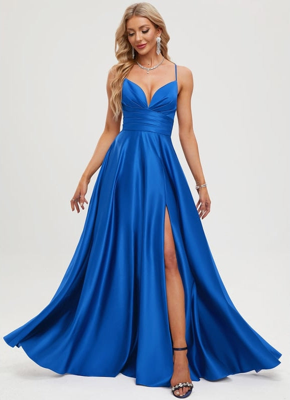 Robe De Bal Longue Satinée