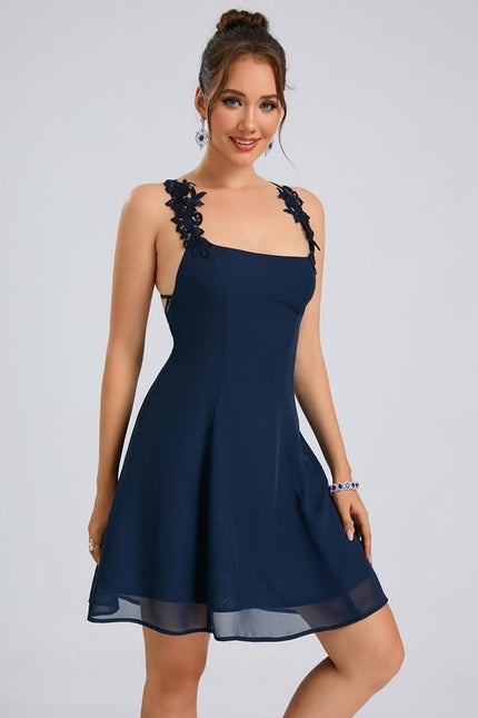 Robe De Bal Courte Florale - gallery 1