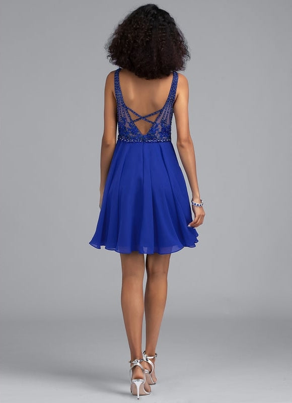 Robe De Bal Bleu Poudré Chic - gallery 2