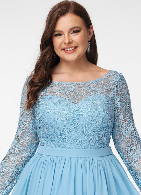 Robe De Bal À Volants Marine - gallery 9