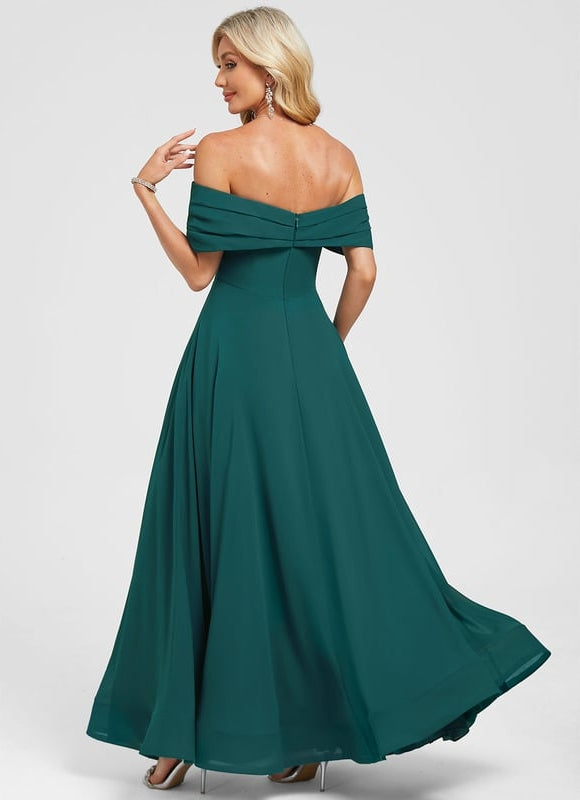 Robe De Bal Mousseline Émeraude - gallery 3